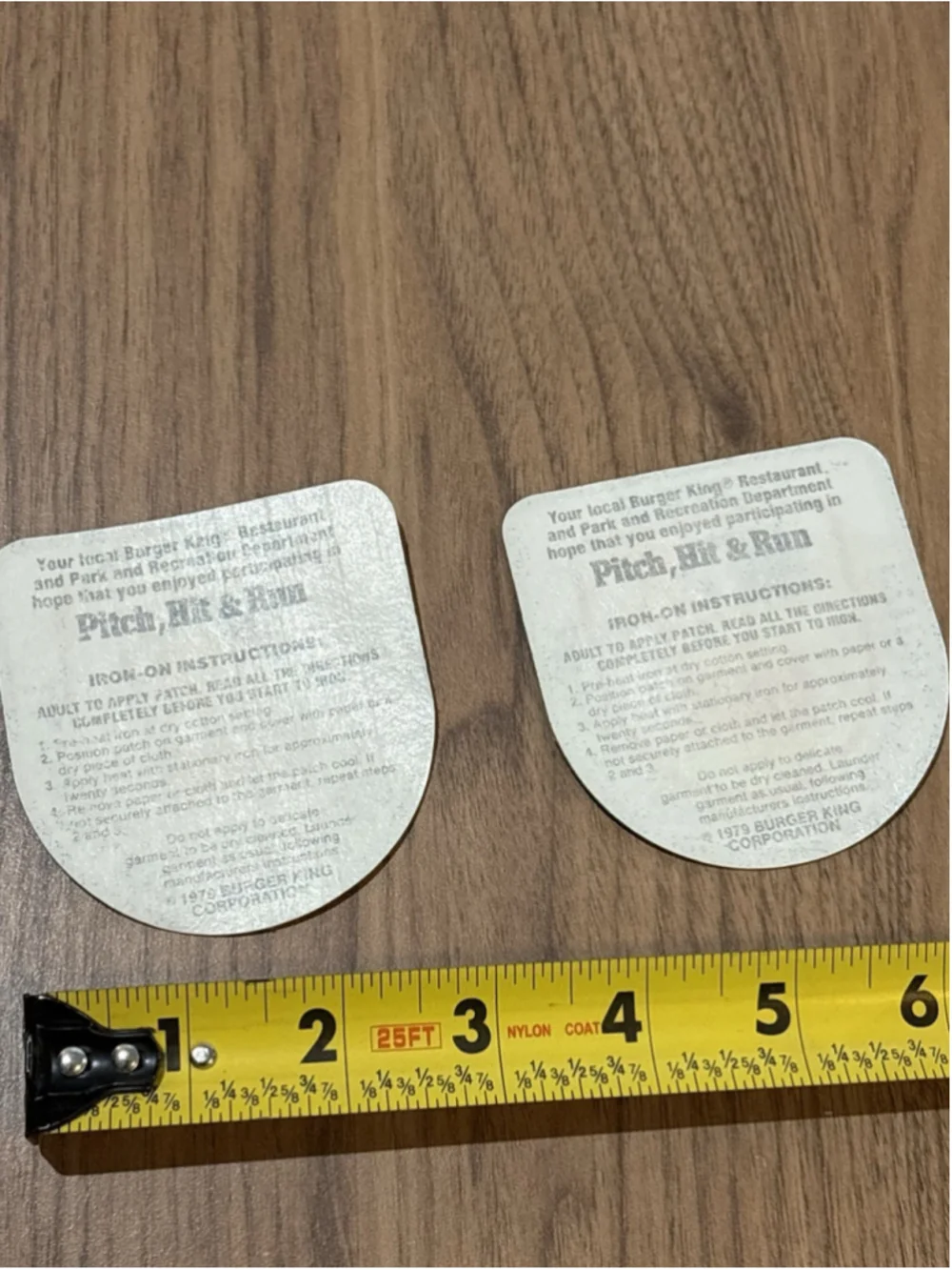 Rare 1979 Burger King pitch hit and run unused 3